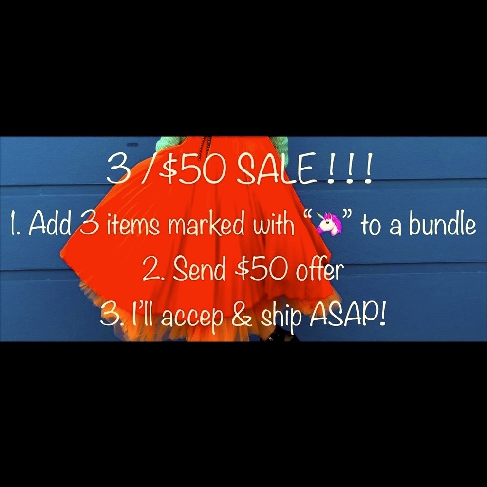 3 for $50 sale ✨